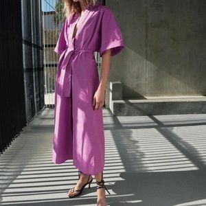 Zara dress pink long